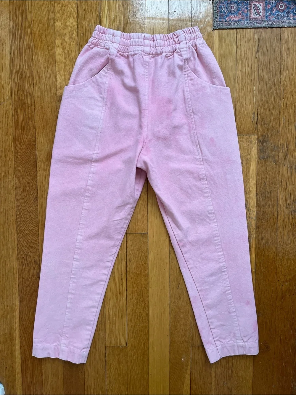 Elizabeth Suzann Clyde Pants Size 0S Short Petite Garment Dye Petal Pink